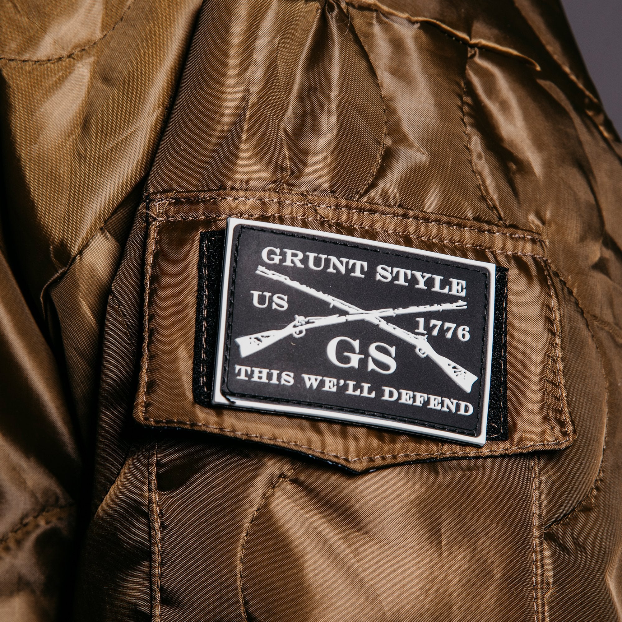 Grunt style leather discount jacket